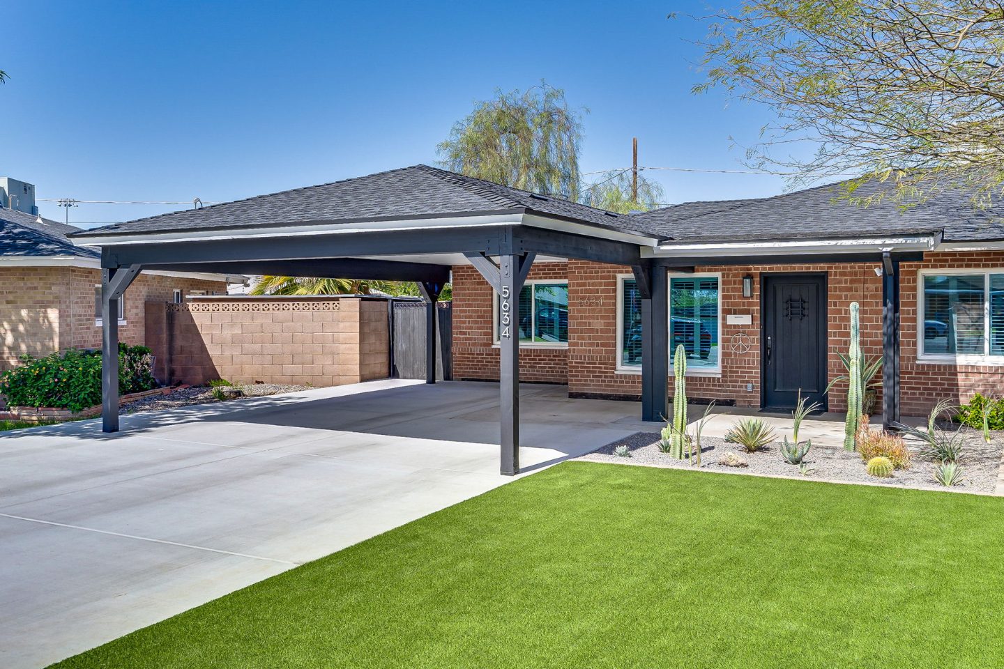 after carport addition