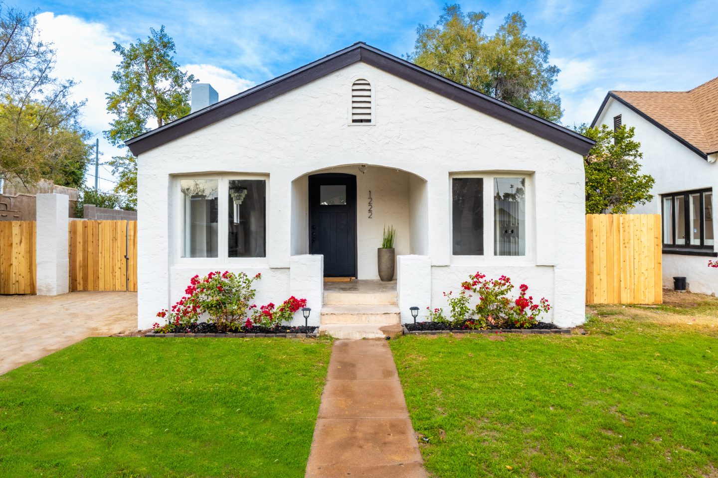 Whole Home Renovation in Historic Coronado Neighborhood, Phoenix, AZ AFTER picture of the front of the house.